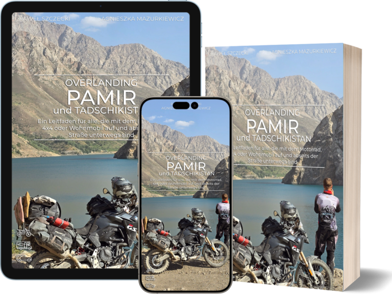 Covers auf Telefon, Tablet und Buch - Tadschikistan und Pamir Führer