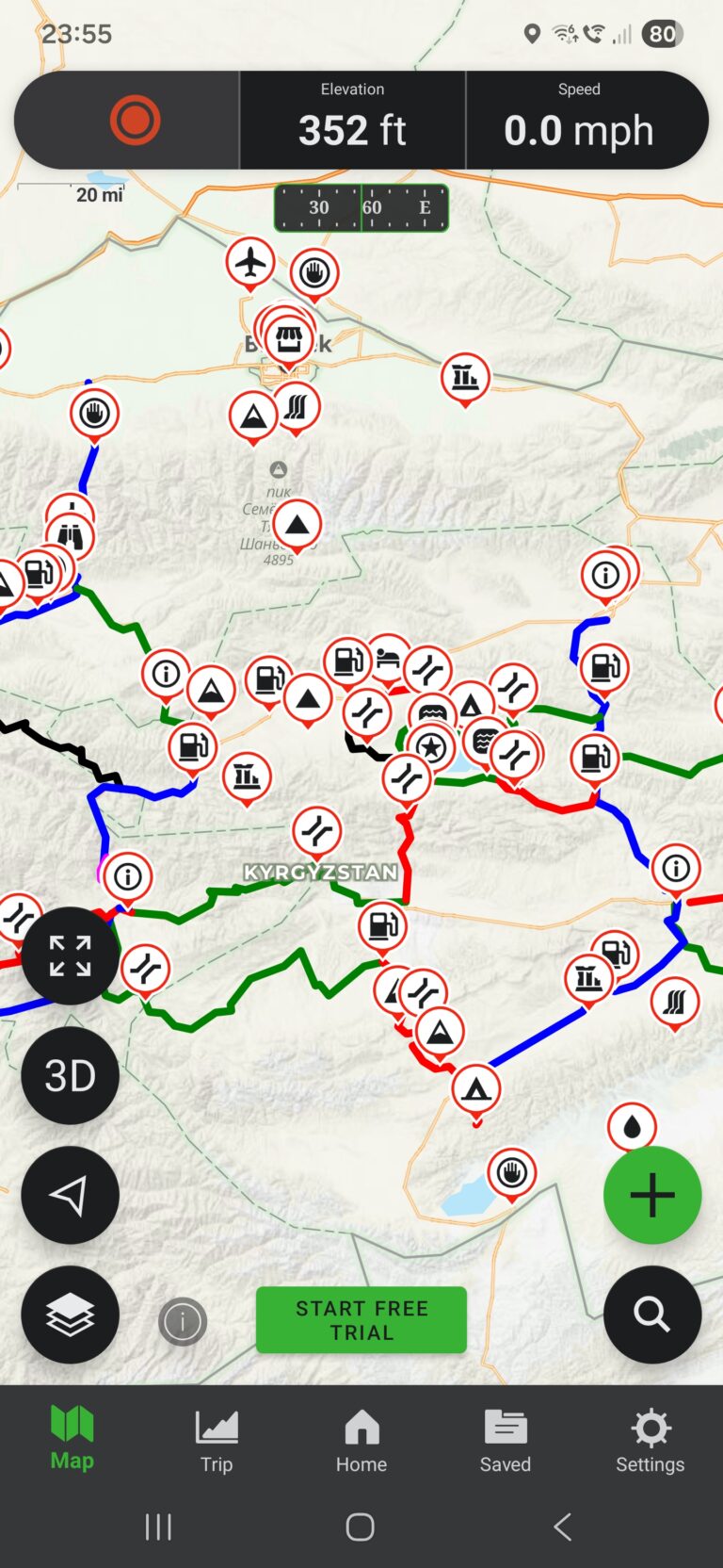Gaia GPS Kyrgyzstan