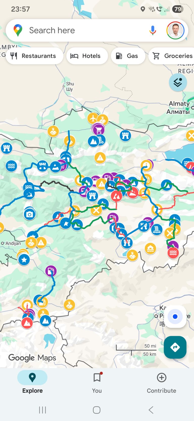Google Maps Kyrgyzstan